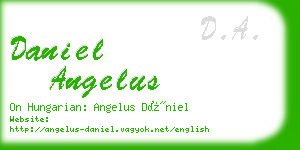 daniel angelus business card